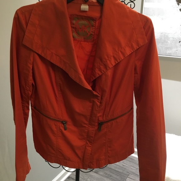 Michael Kors Orange Light Weight Cotton Jacket - Picture 2 of 5